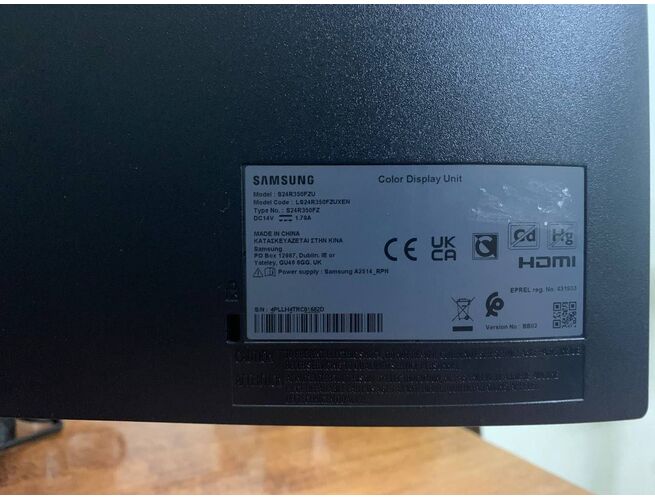 Samsung մոնիտոր, համակարգչի էկրան, Full HD, S24R350FZU, 3 image