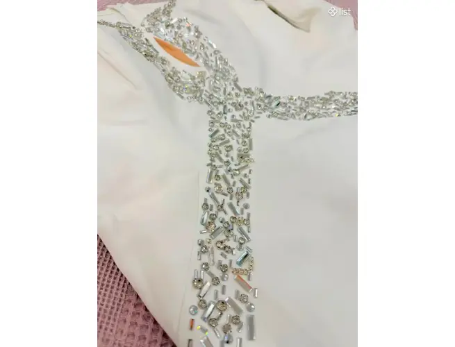 Շքեղ սպիտակ երեկոյան զգեստ (XL), 3 image